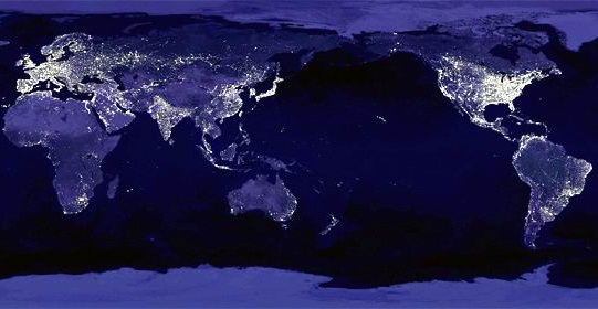 全球夜间灯光图