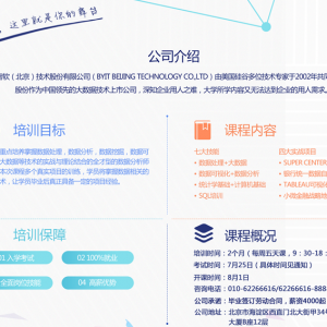 公司开设适合大学生的数据分析培训课程 理论+落地项目 公司直招