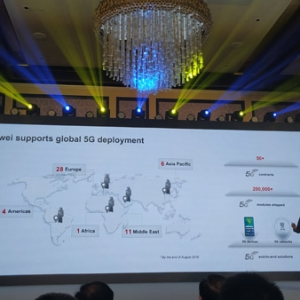 华为已获得全球50多个5G商用合同 发货20多万个5G基站