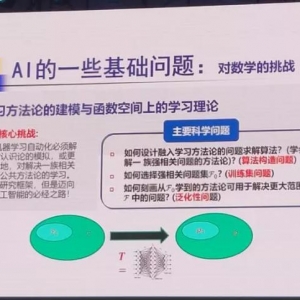 CCAI 2019丨数学与 AI「融通」 ，徐宗本院士进行超强“迁移学习”