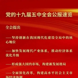 重磅！十九届五中全会公报全文公布