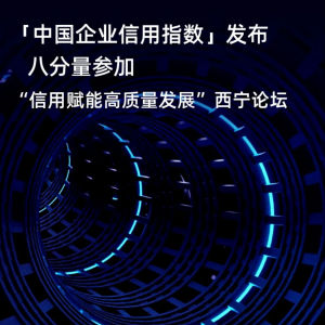 “中国企业信用指数”发布，八分量参加“信用赋能高质量发展”西宁论坛
