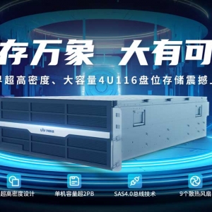 宇视科技全新一代「泰山」震撼上市：业界超高密度、大容量4U116盘位！